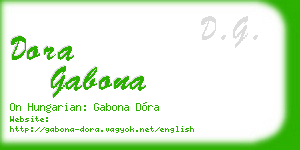 dora gabona business card
